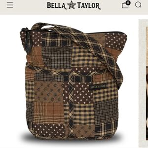 Bella Taylor Ironstone Hipster Crossbody Bag Patchwork Cottage Core